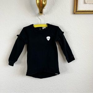 Miles The Label Band Ruffle Sleeve Sweater Girls